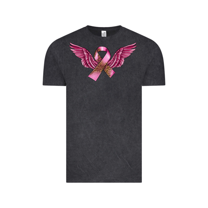 Breast Cancer Ribbon With Angel Wings Vintage Tee by FaDigitalArtStudio | Teevron