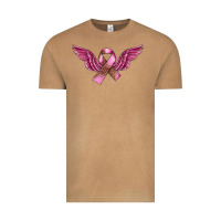 Vintage Camel Breast Cancer ribbon with angel wings Vintage Tee - FaDigitalArtStudio