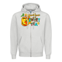 Dove Grey sunshine and sweet tea Zipper Hoodie - AdoDesignShop