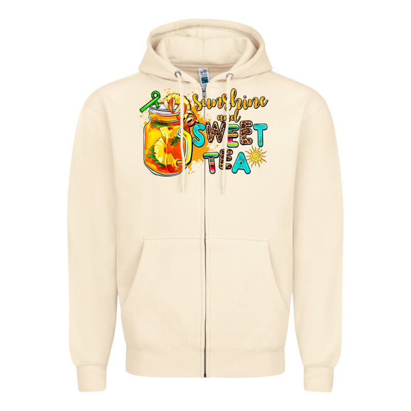 Sunshine And Sweet Tea Zipper Hoodie by AdoDesignShop | Teevron