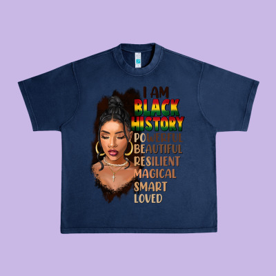 I Am Black History Black Girl Urban Heavy Tee Designed By Fadigitalartstudio