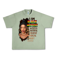 Oil Green I am black history black girl Urban Heavy Tee - FaDigitalArtStudio