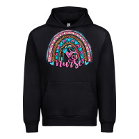 Black leopard cowhide nurse rainbow Urban Hoodie - JahusDesignShop