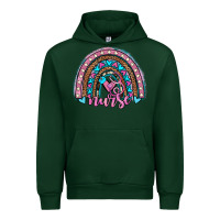 Forest Green leopard cowhide nurse rainbow Urban Hoodie - JahusDesignShop