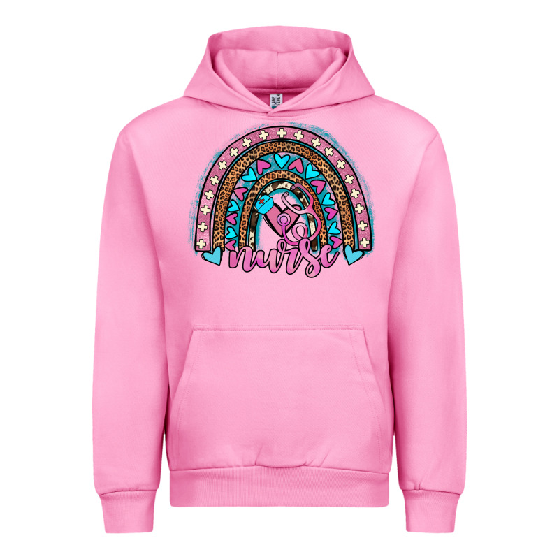 Leopard Cowhide Nurse Rainbow Urban Hoodie by JahusDesignShop | Teevron