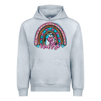 Heather Grey leopard cowhide nurse rainbow Urban Hoodie - JahusDesignShop