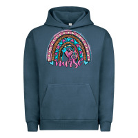 Pigment Midnight Navy leopard cowhide nurse rainbow Urban Hoodie - JahusDesignShop