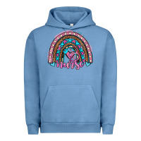 Pigment Pebble Blue leopard cowhide nurse rainbow Urban Hoodie - JahusDesignShop