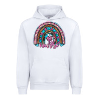 White leopard cowhide nurse rainbow Urban Hoodie - JahusDesignShop