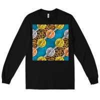 Black american football medal with leopard Long Sleeve Tee - BundleAndBundleShop