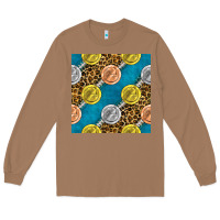 Toasted Coconut american football medal with leopard Long Sleeve Tee - BundleAndBundleShop