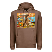 Chestnut fall rabbit  mousepad Premium Hoodie - LillyAllenDesigns