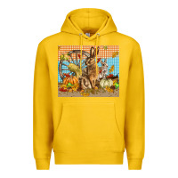 Lemon fall rabbit  mousepad Premium Hoodie - LillyAllenDesigns