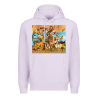 Lilac fall rabbit  mousepad Premium Hoodie - LillyAllenDesigns