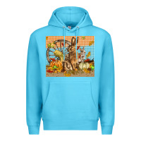 Ocean Blue fall rabbit  mousepad Premium Hoodie - LillyAllenDesigns