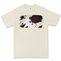 Bone Cowhide Black and White Brush Strokes Background Premium Tee - Jasminsmagicworld