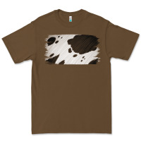 Cacao Cowhide Black and White Brush Strokes Background Premium Tee - Jasminsmagicworld