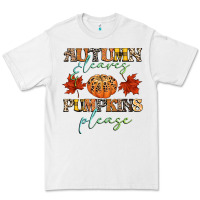 White autumn leaves and pumpkins please Premium Tee - CowGirlArtShop