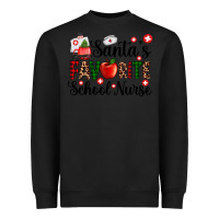 Black santa's favorite  school nurse Heavyweight Sweatshirt - AdoDesignShop