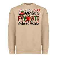 Mushroom santa's favorite  school nurse Heavyweight Sweatshirt - AdoDesignShop