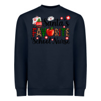 Navy santa's favorite  school nurse Heavyweight Sweatshirt - AdoDesignShop
