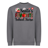 Storm santa's favorite  school nurse Heavyweight Sweatshirt - AdoDesignShop