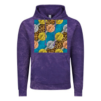 Cloud Purple american football medal with leopard Vintage Hoodie - BundleAndBundleShop