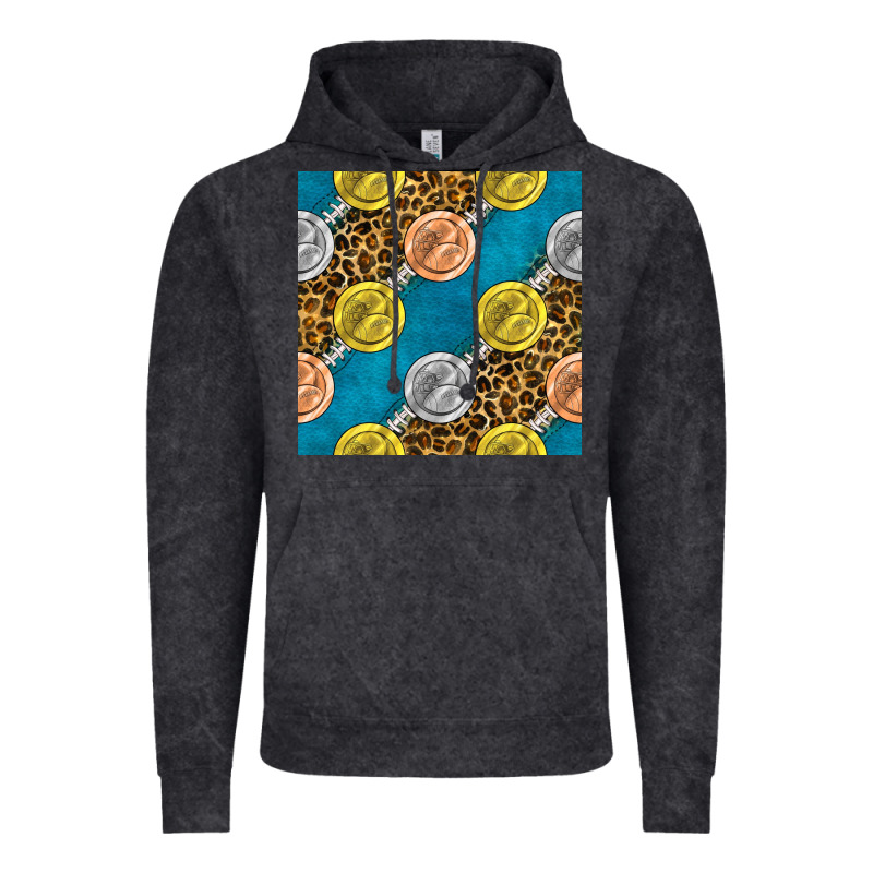 American Football Medal With Leopard Vintage Hoodie by BundleAndBundleShop | Teevron
