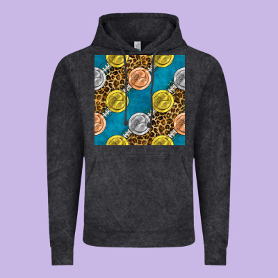 American Football Medal With Leopard Vintage Hoodie Designed By Bundleandbundleshop