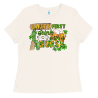 Bone Safety first drink with a Nurse St. Patrick's Day Ladies Tee - CowGirlArtShop