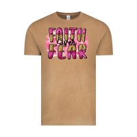 Vintage Camel Faith over fear  Breast Cancer Awareness Vintage Tee - FaDigitalArtStudio