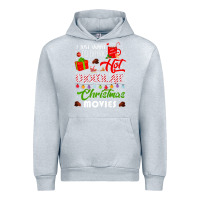 Heather Grey i just want to drink hot chocolate watch christmas movies premium Urban Hoodie - baoMotion