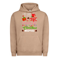 Pigment Burro i just want to drink hot chocolate watch christmas movies premium Urban Hoodie - baoMotion