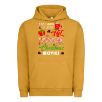 Pigment Peanut Butter i just want to drink hot chocolate watch christmas movies premium Urban Hoodie - baoMotion
