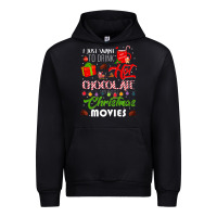 Black i just want to drink hot chocolate watch christmas movies premium Urban Hoodie - baoMotion