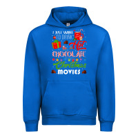 Cobalt i just want to drink hot chocolate watch christmas movies premium Urban Hoodie - baoMotion