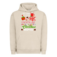 Pigment French Oak i just want to drink hot chocolate watch christmas movies premium Urban Hoodie - baoMotion