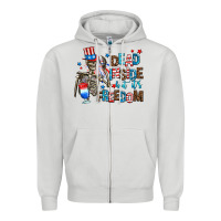 Dove Grey dead inside but its freedom Zipper Hoodie - AdoDesignShop