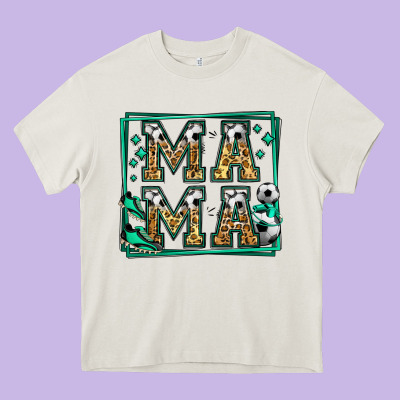 Soccer Mama Heavy Core Tee Designed By Jasminsmagicworld