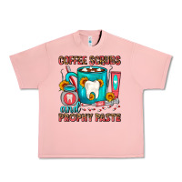 Salmon Coffee Scrubs And Prophy Paste Dentist Coffee Urban Heavy Tee - FaDigitalArtStudio