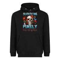 Black surviving purely out of spite Heavyweight Hoodie - JahusDesignShop