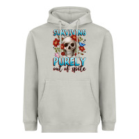 Moon Dust surviving purely out of spite Heavyweight Hoodie - JahusDesignShop
