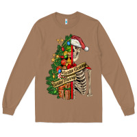 Toasted Coconut sorta merry sorta scary skeleton Long Sleeve Tee - FaDigitalArtStudio