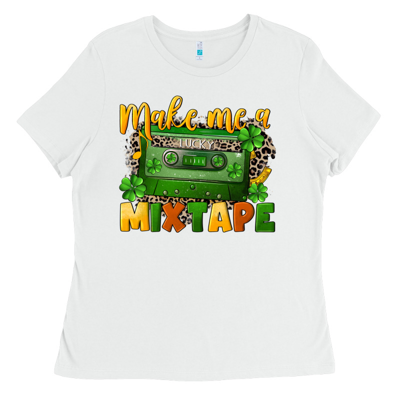 Make Me A Mixtape St. Patrick's Day Ladies Tee by CowGirlArtShop | Teevron