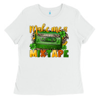 White Make me a mixtape St. Patrick's Day Ladies Tee - CowGirlArtShop