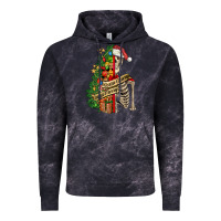 Cloud Black sorta merry sorta scary skeleton Vintage Hoodie - FaDigitalArtStudio