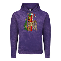 Cloud Purple sorta merry sorta scary skeleton Vintage Hoodie - FaDigitalArtStudio
