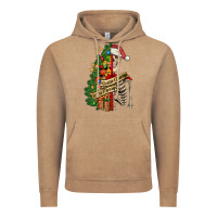 Vintage Coffee sorta merry sorta scary skeleton Vintage Hoodie - FaDigitalArtStudio
