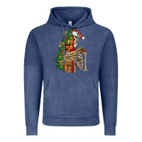 Vintage Denim sorta merry sorta scary skeleton Vintage Hoodie - FaDigitalArtStudio