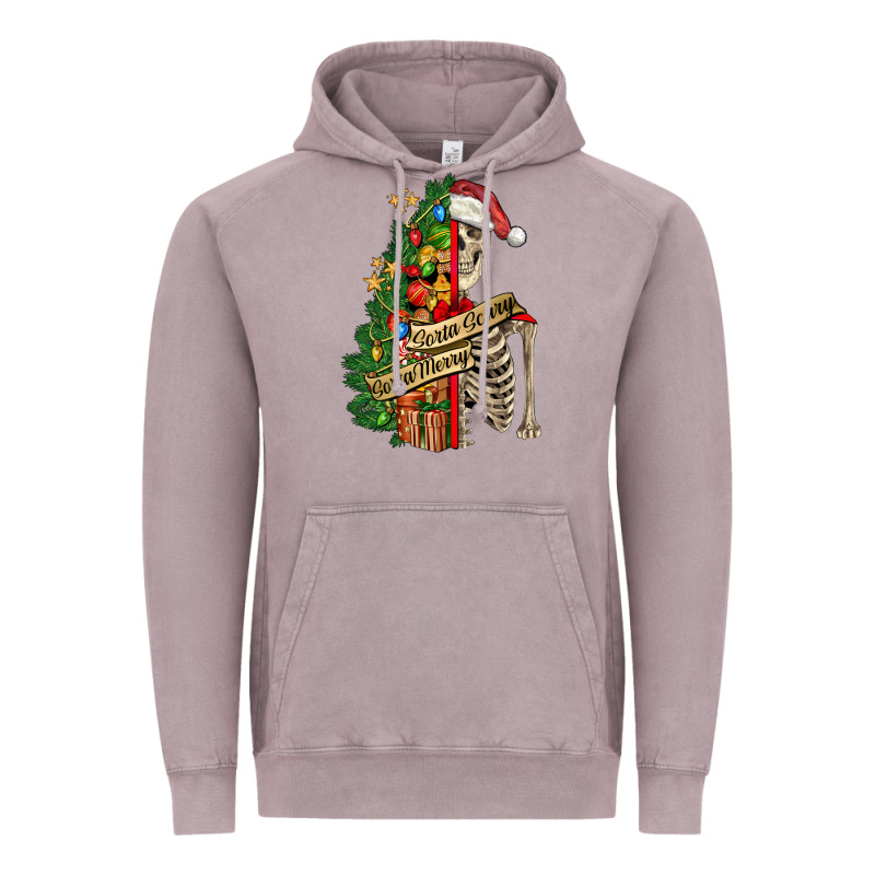 Sorta Merry Sorta Scary Skeleton Vintage Hoodie by FaDigitalArtStudio | Teevron